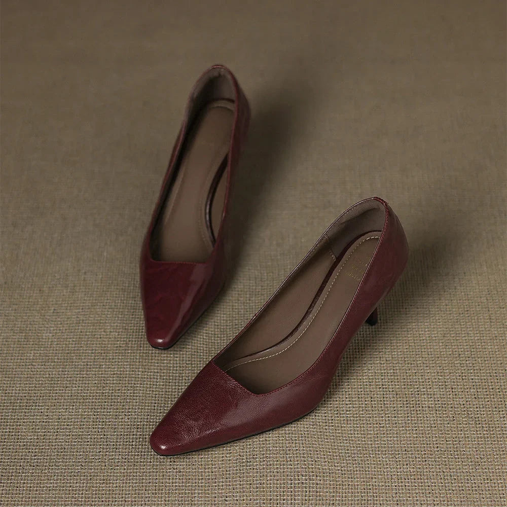 Zala | Genuine Leather Heels