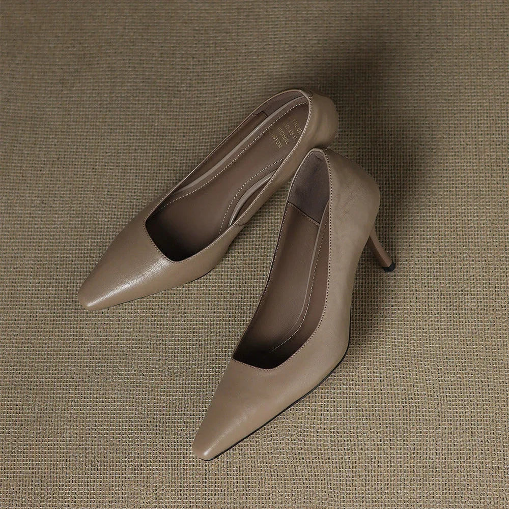 Zala | Genuine Leather Heels