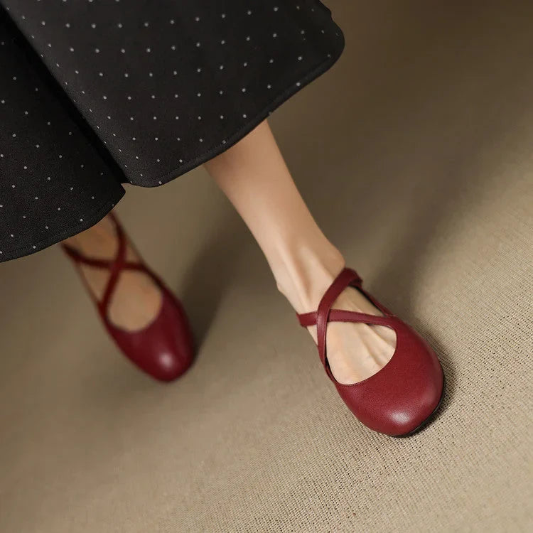 Zeor | Genuine Leather Flats