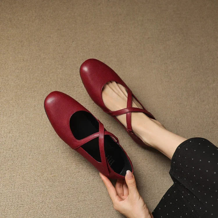Zeor | Genuine Leather Flats
