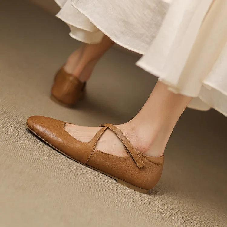 Zeor | Genuine Leather Flats