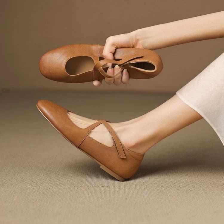 Zeor | Genuine Leather Flats