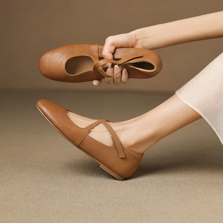 Zeor | Genuine Leather Flats