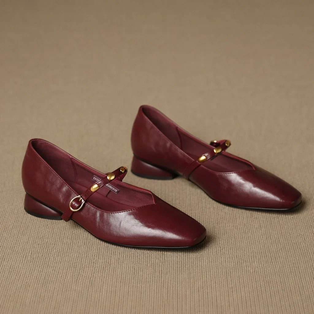 Zyra | Genuine Leather Flats