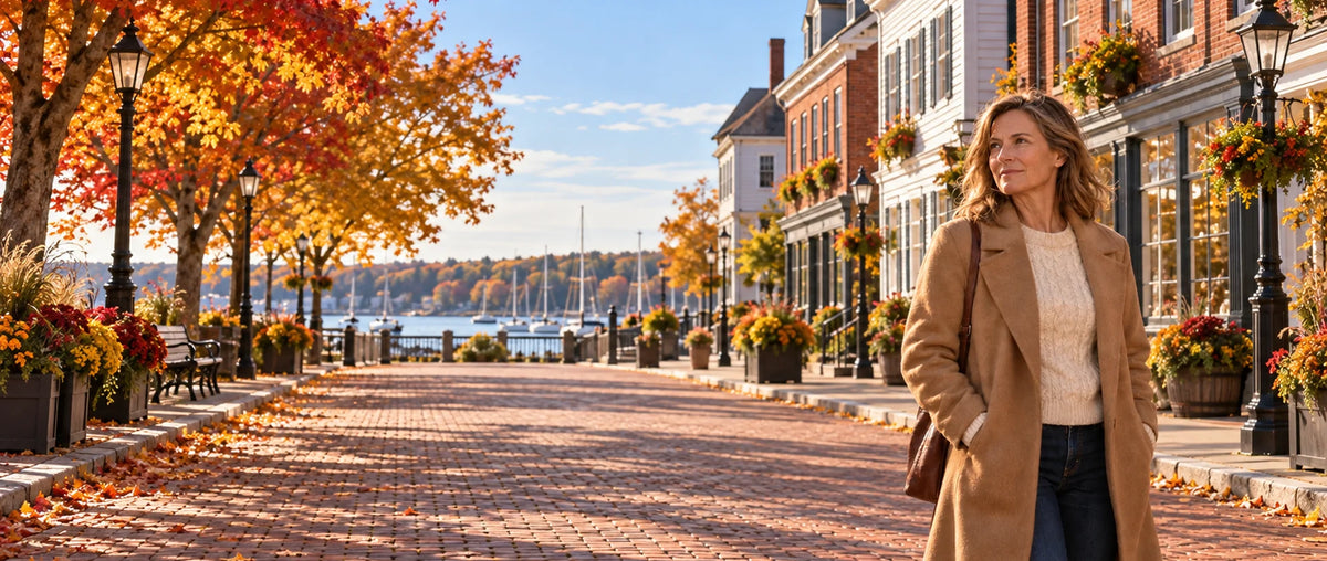 Nora & Rose Maine - a crisp fall morning
